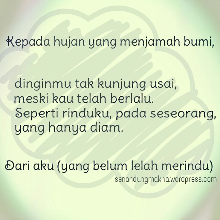 Detail Puisi Pendek Hujan Nomer 28