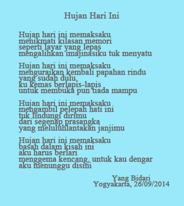 Detail Puisi Pendek Hujan Nomer 47