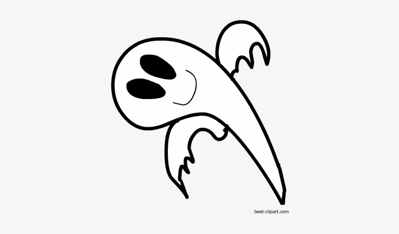Detail Cute Ghost Clipart Black And White Nomer 16