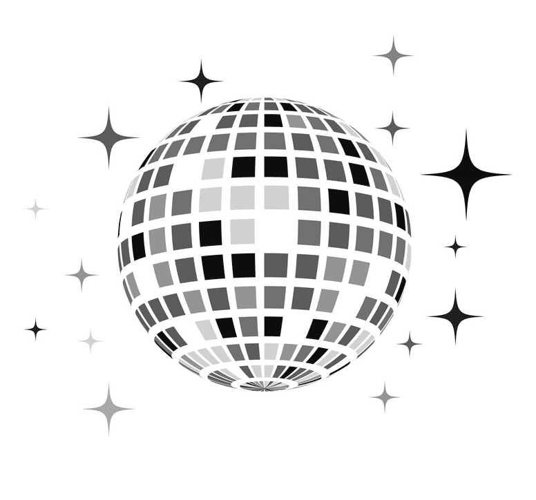 Detail Disco Ball Clip Art Nomer 24