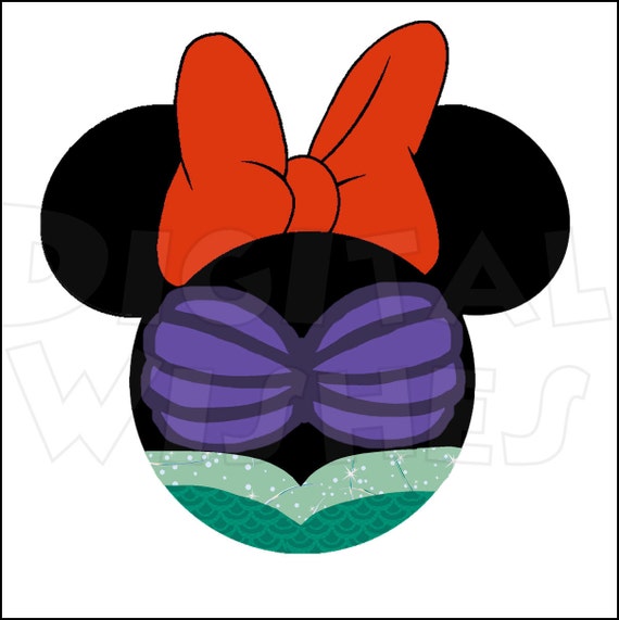 Detail Disney Ariel Mickey Ears Nomer 52