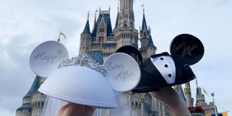 Detail Disney Bride And Groom Ears Nomer 2