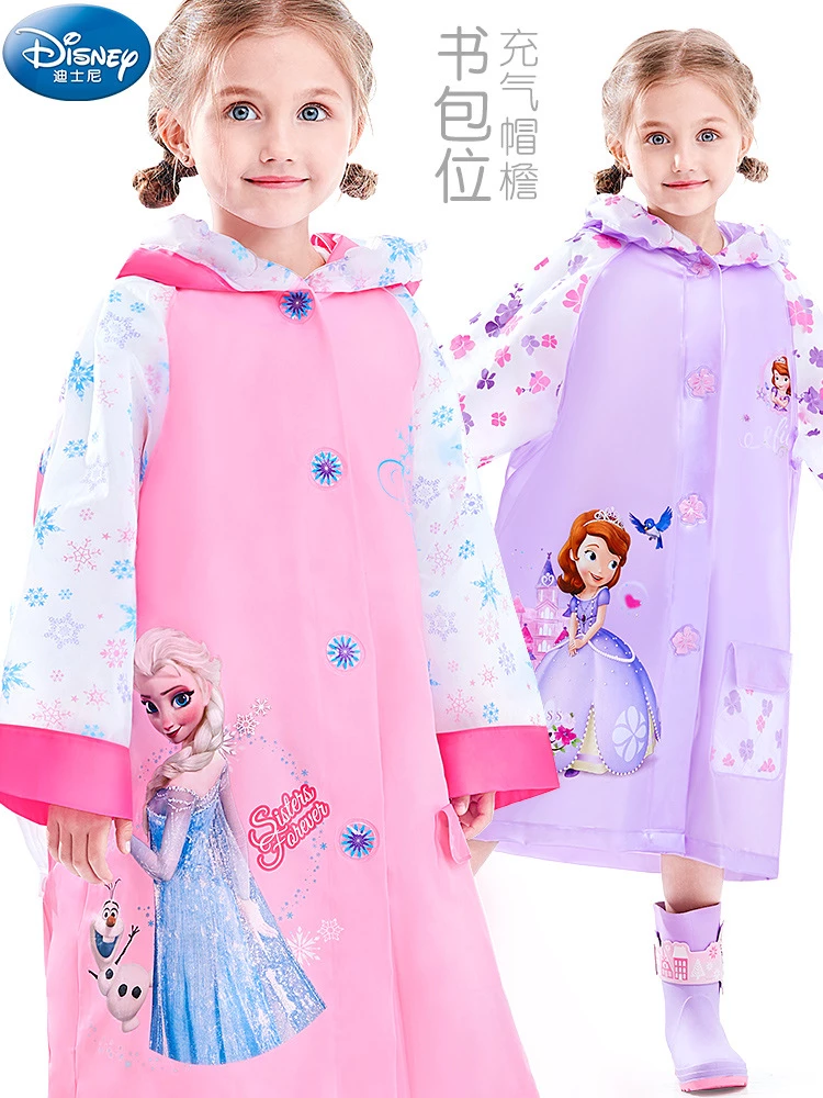 Detail Disney Frozen Raincoat Nomer 40