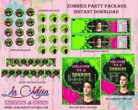 Detail Disney Zombies Birthday Banner Nomer 15