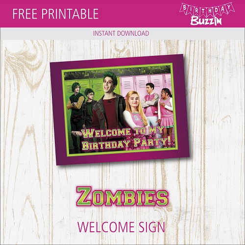 Detail Disney Zombies Birthday Banner Nomer 38