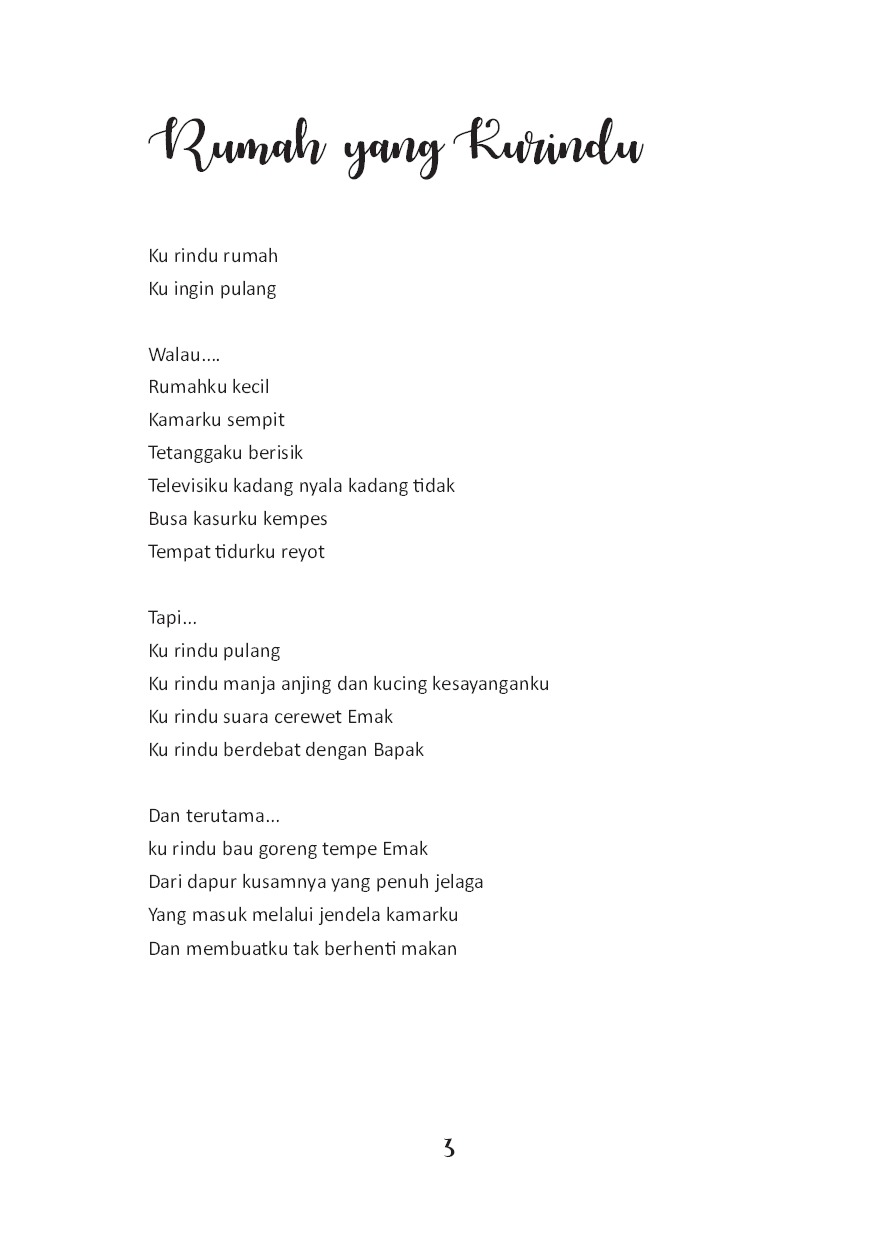 Detail Puisi Pendek Rindu Nomer 18
