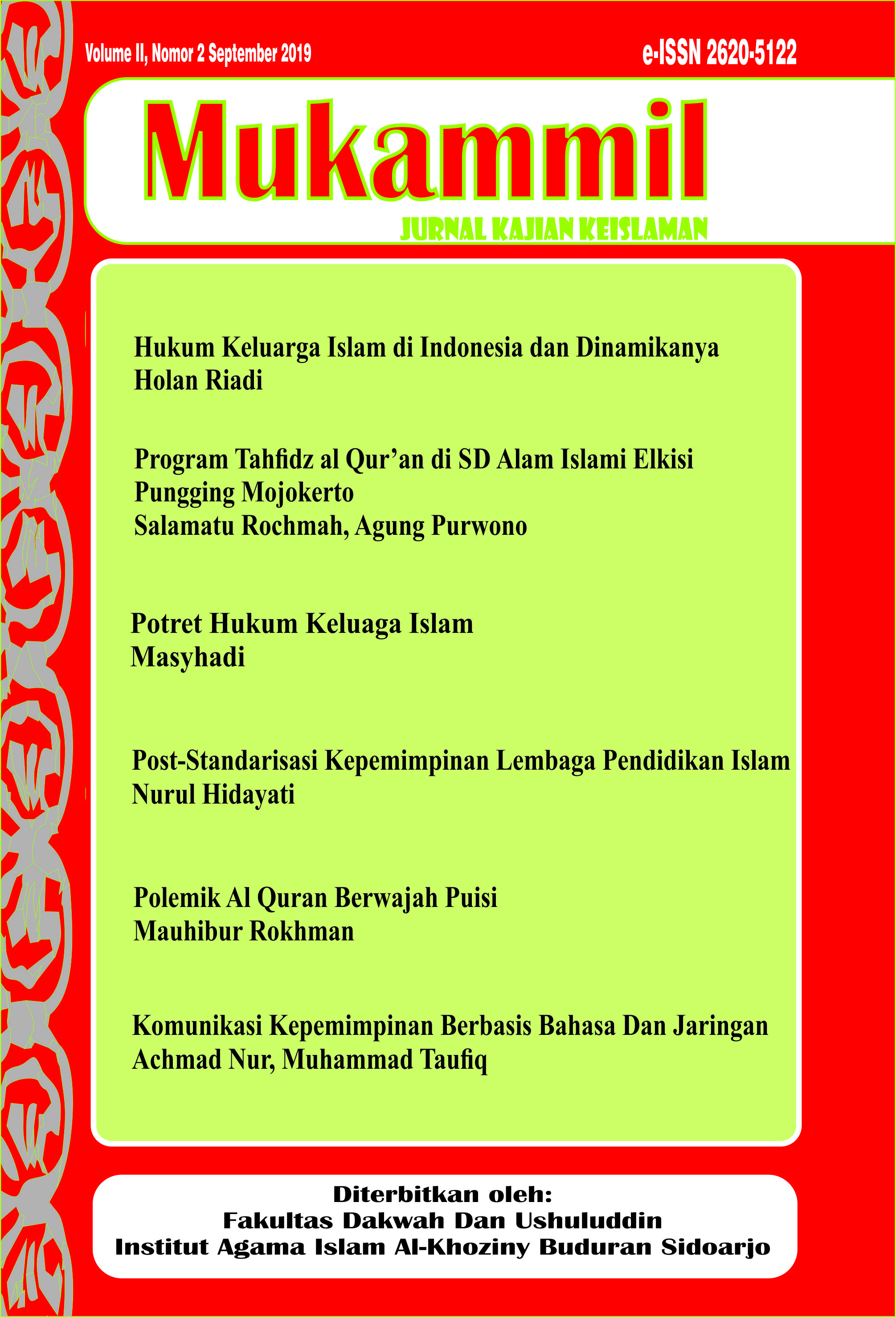 Detail Puisi Pendidikan Islam Nomer 43