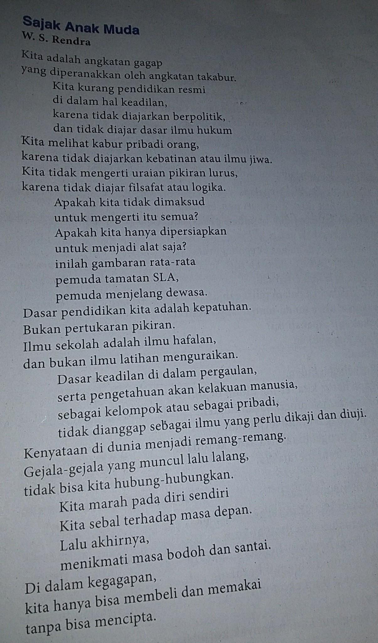 Detail Puisi Pengalaman Pribadi Nomer 17