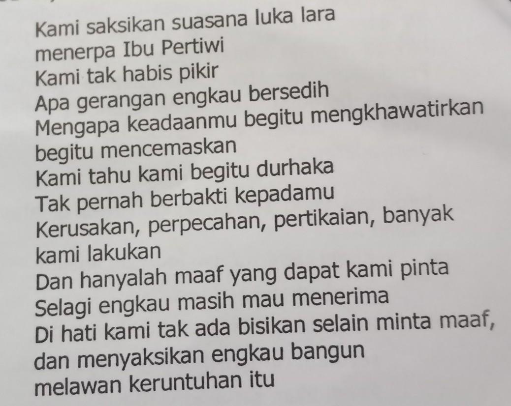 Detail Puisi Penyesalan Anak Durhaka Nomer 12