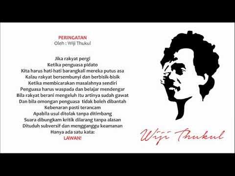 Detail Puisi Peringatan Wiji Thukul Nomer 11