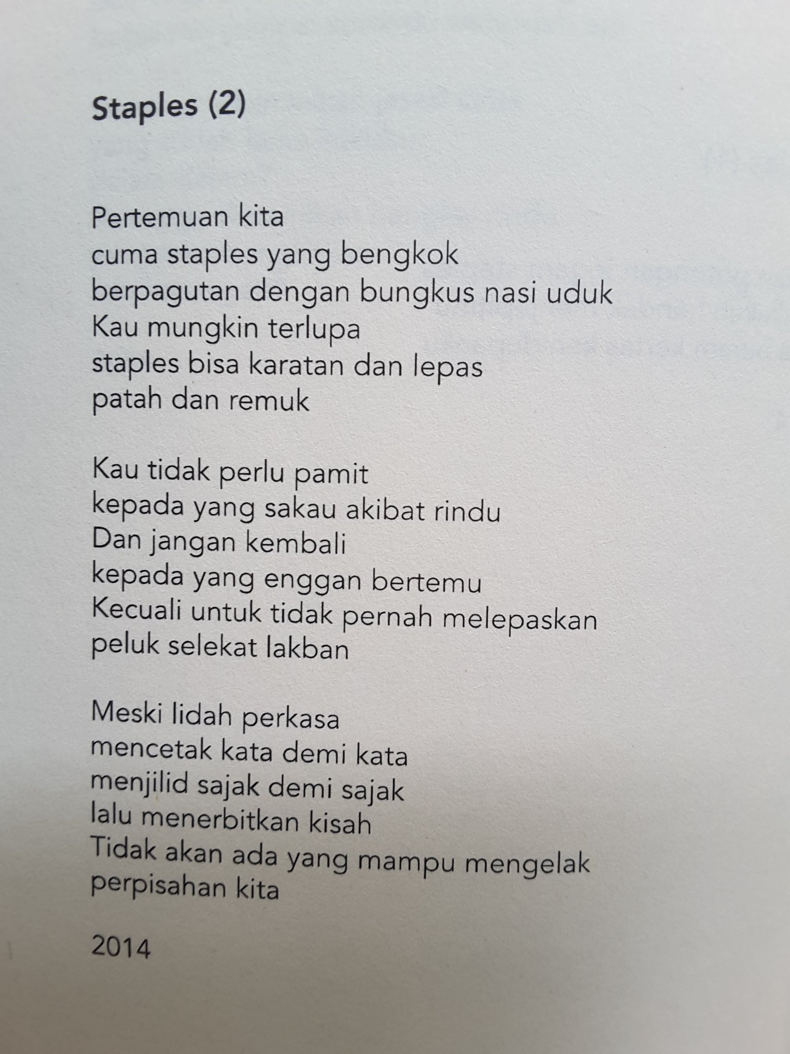 Detail Puisi Pertemuan Dan Perpisahan Nomer 16