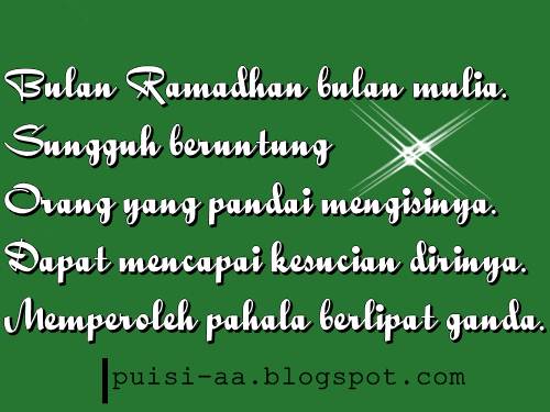 Detail Puisi Pertengahan Ramadhan Nomer 5