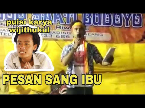 Detail Puisi Pesan Sang Ibu Nomer 9