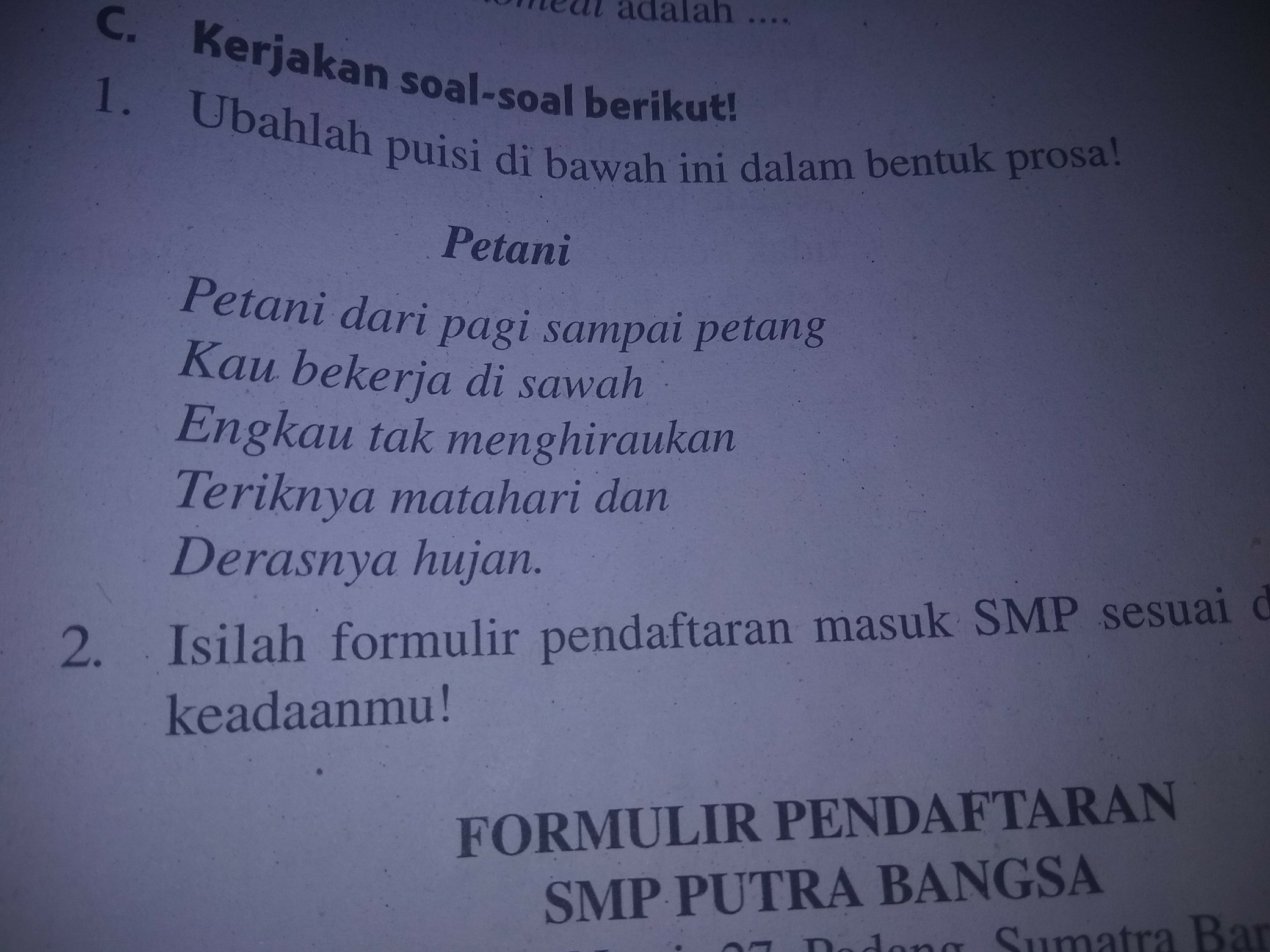 Detail Puisi Petani 4 Bait Nomer 12