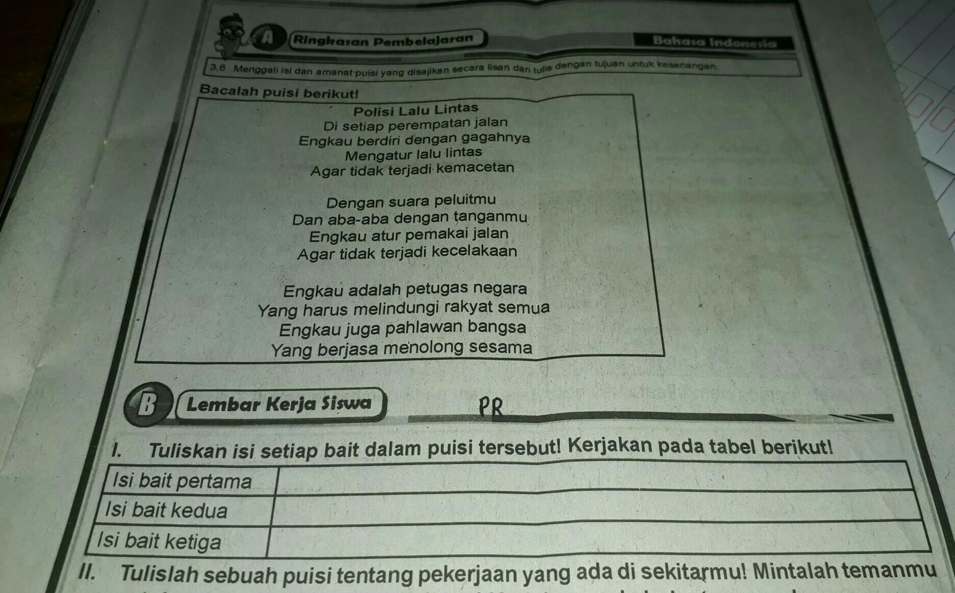 Detail Puisi Polisi Lalu Lintas Nomer 20