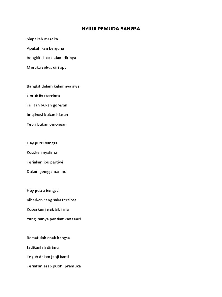 Detail Puisi Pramuka Singkat Nomer 25