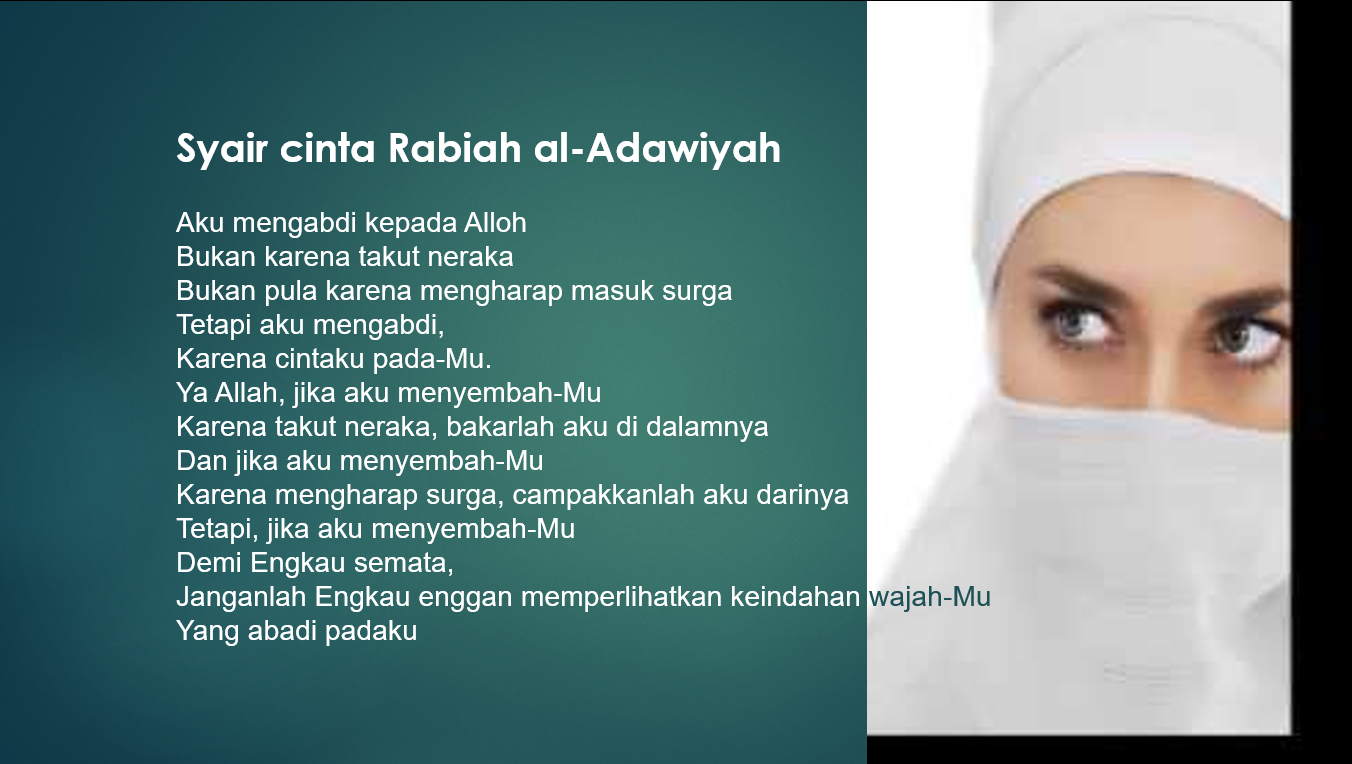 Detail Puisi Rabiah Al Adawiyah Nomer 5