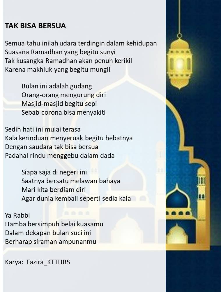 Puisi Ramadhan Yang Sedih - KibrisPDR