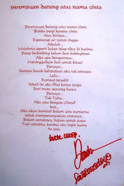 Detail Puisi Rangga Aadc 1 Nomer 25