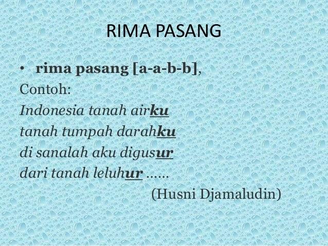 Detail Puisi Rima Aaaa Nomer 2