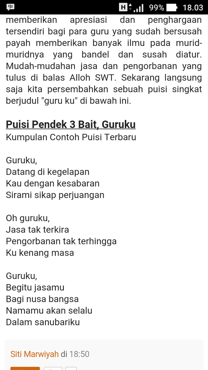 Detail Puisi Rima Bebas Nomer 4