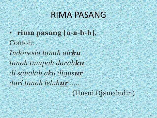 Detail Puisi Rima Bebas Nomer 8