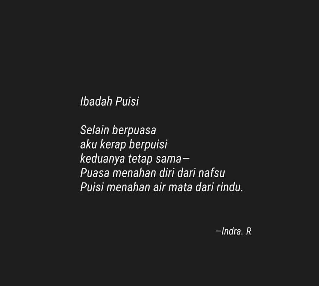 Puisi Rindu Pendek - KibrisPDR