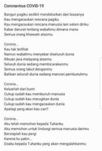 Detail Puisi Rindu Sekolah Nomer 10