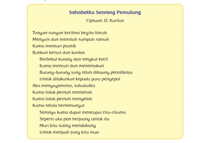 Detail Puisi Sahabat Kelas 1 Sd Nomer 35