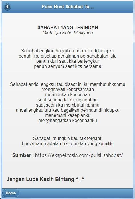 Detail Puisi Sahabat Lucu Nomer 13