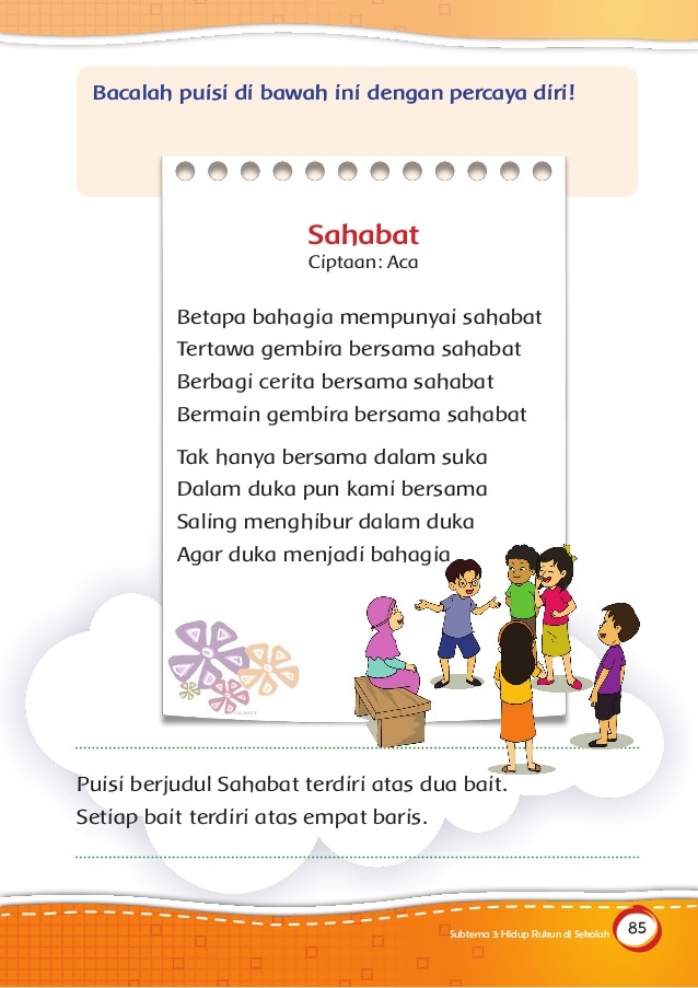 Detail Puisi Sahabat Sekolah Nomer 50