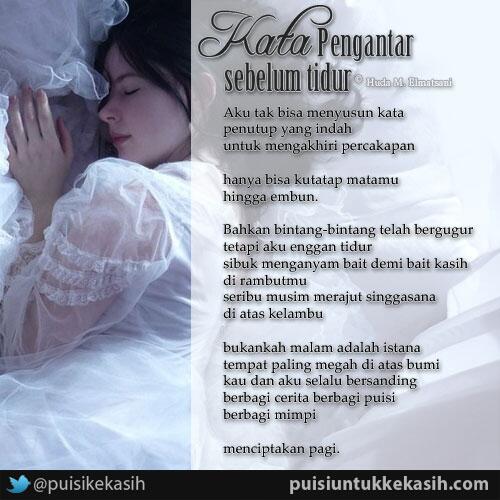 Puisi Sebelum Tidur - KibrisPDR