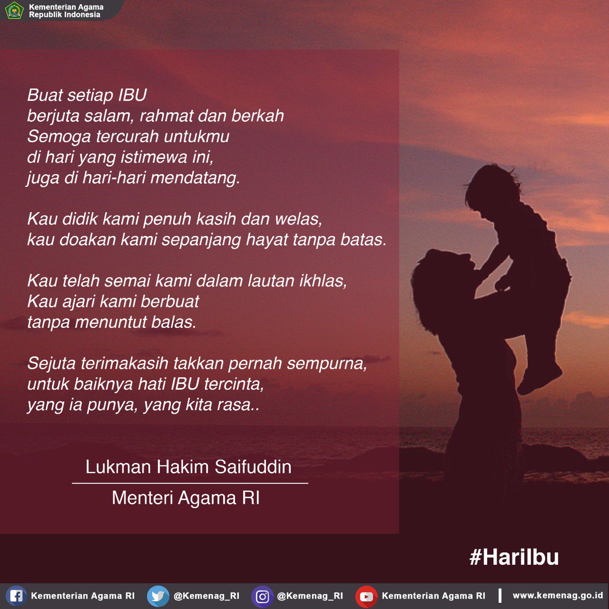 Detail Puisi Selamat Hari Ibu Nomer 6