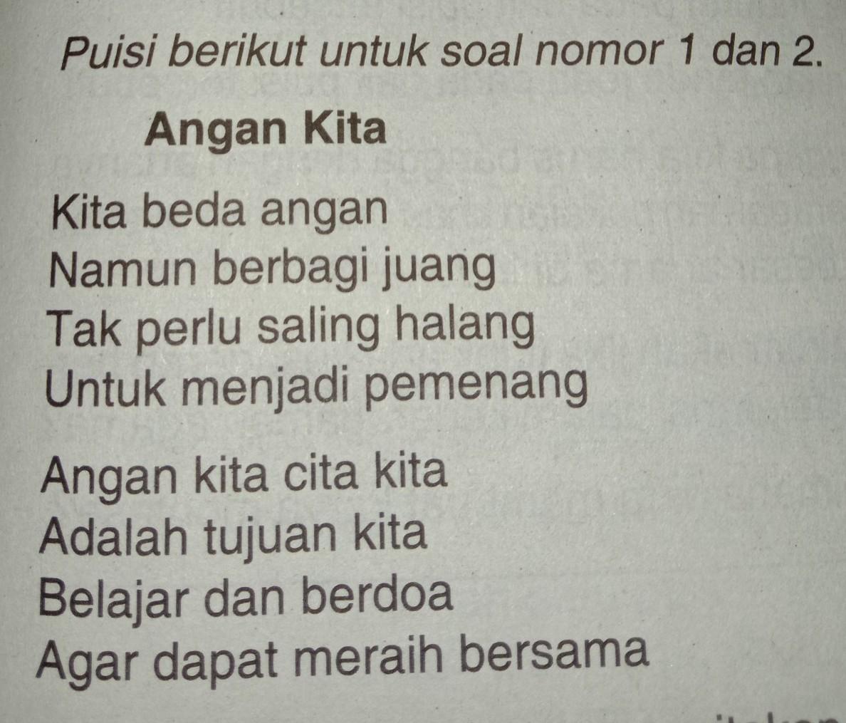 Detail Puisi Semangat Meraih Cita Cita Nomer 2