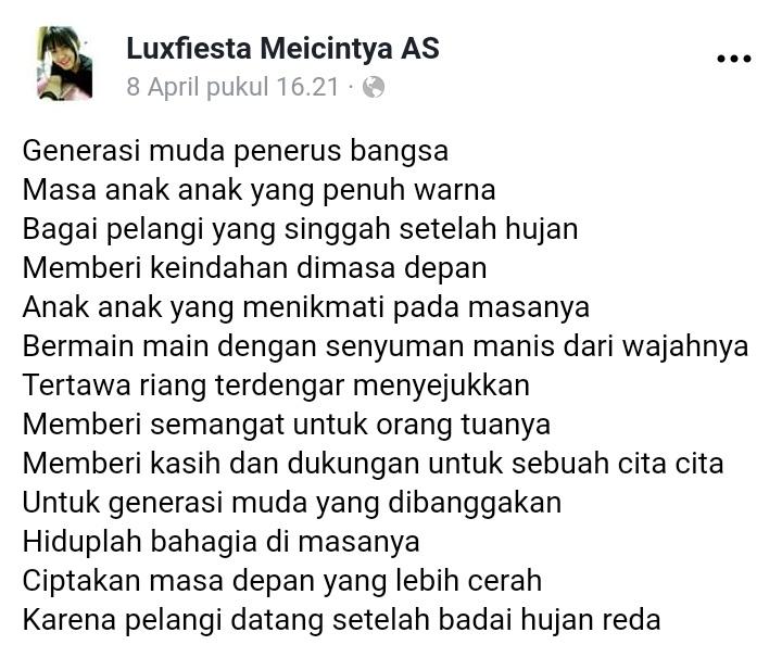 Detail Puisi Semangat Pemuda Nomer 9