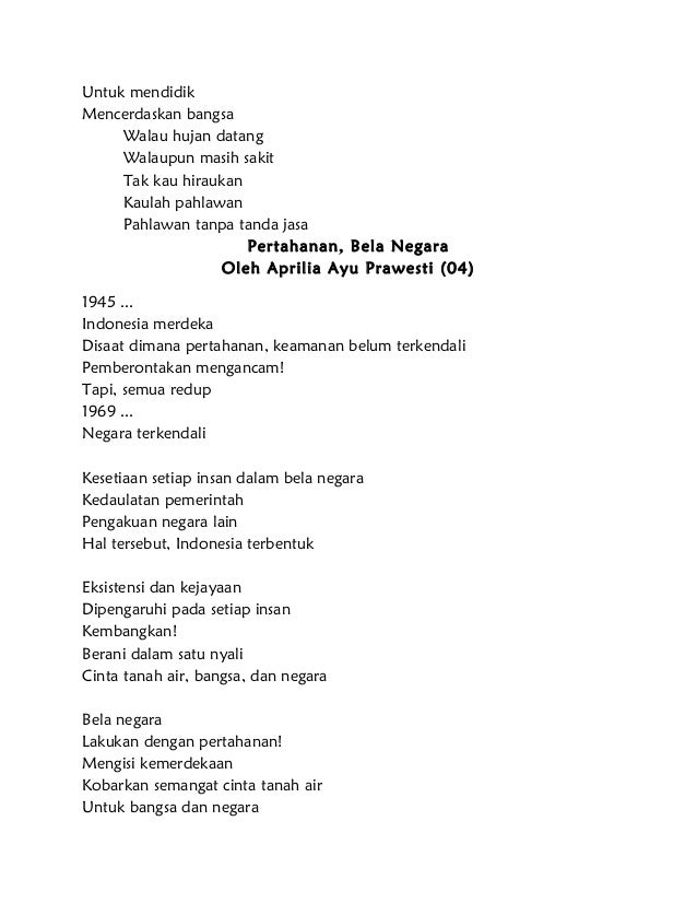 Detail Puisi Semangat Pemuda Nomer 19