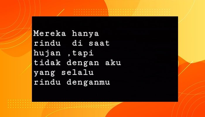 Detail Puisi Singkat Cinta Nomer 39