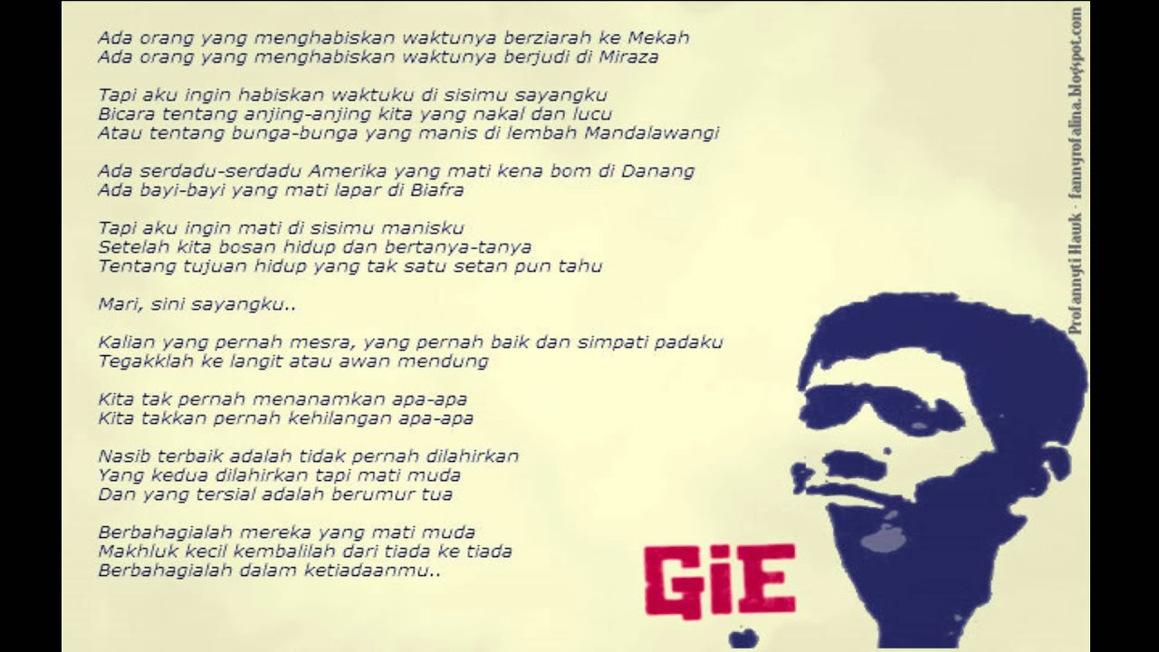 Detail Puisi Soe Hok Gie Mandalawangi Nomer 7