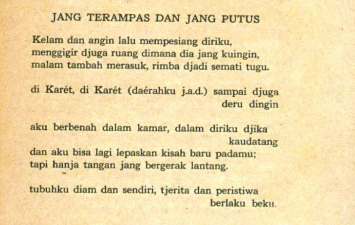 Detail Puisi Tak Terkenal Nomer 21