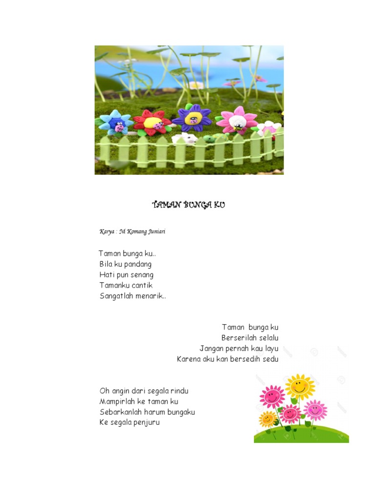 Detail Puisi Taman Bunga 4 Bait Nomer 10