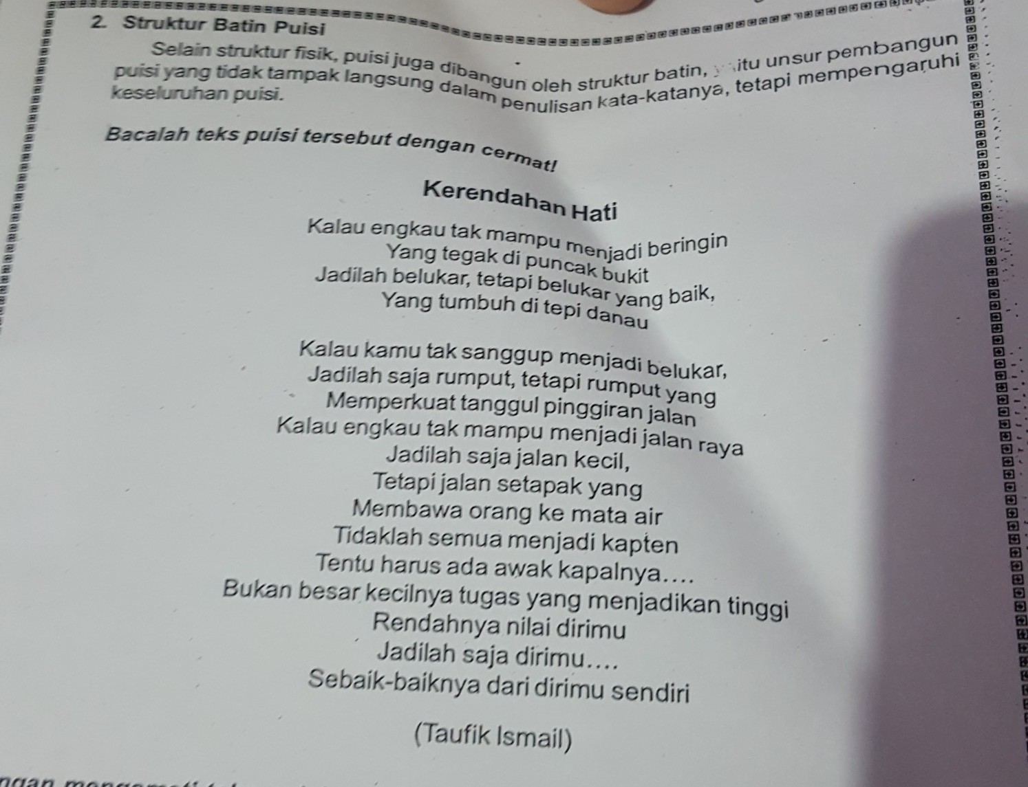 Detail Puisi Taufik Ismail Nomer 21