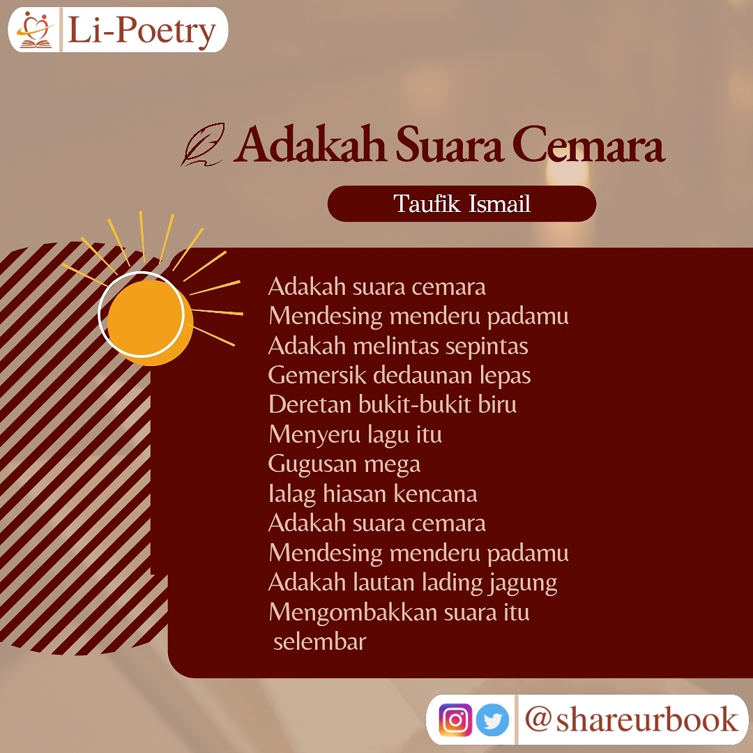 Detail Puisi Taufik Ismail Nomer 47