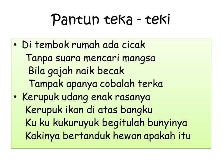 Detail Puisi Teka Teki Nomer 9