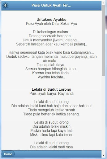 Detail Puisi Tema Ayah Nomer 20