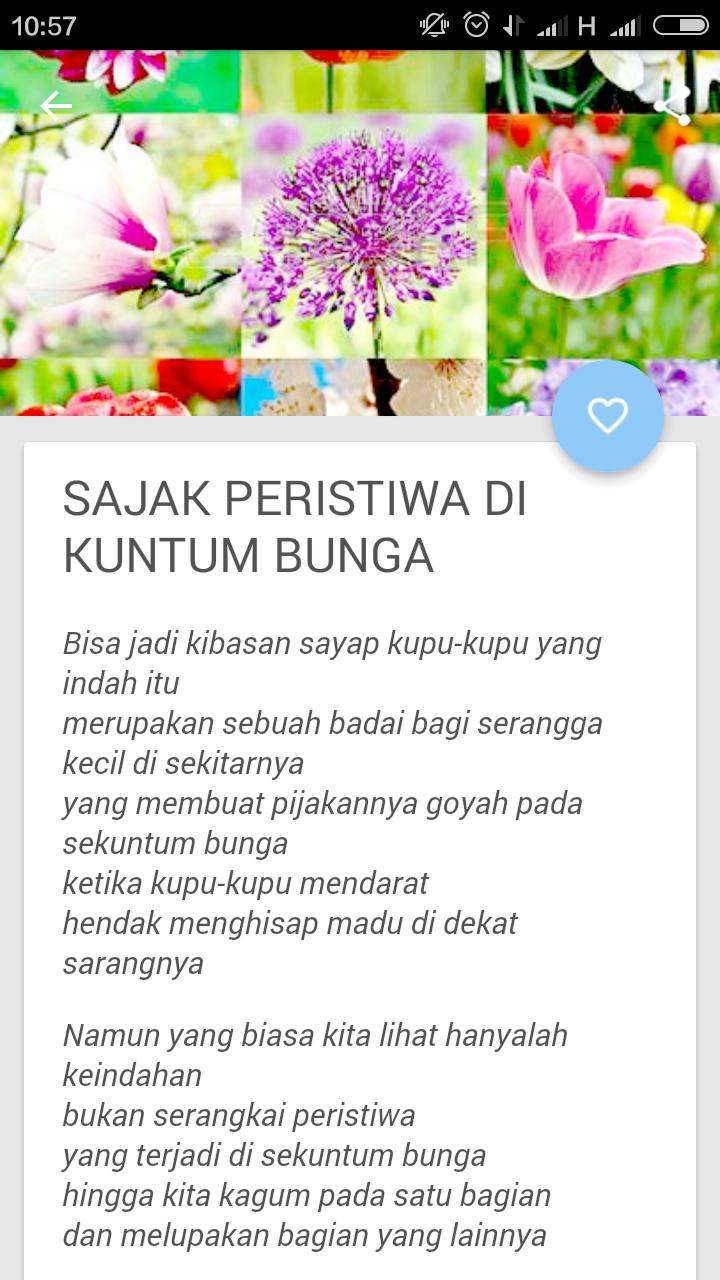 Detail Puisi Tema Bunga Nomer 36