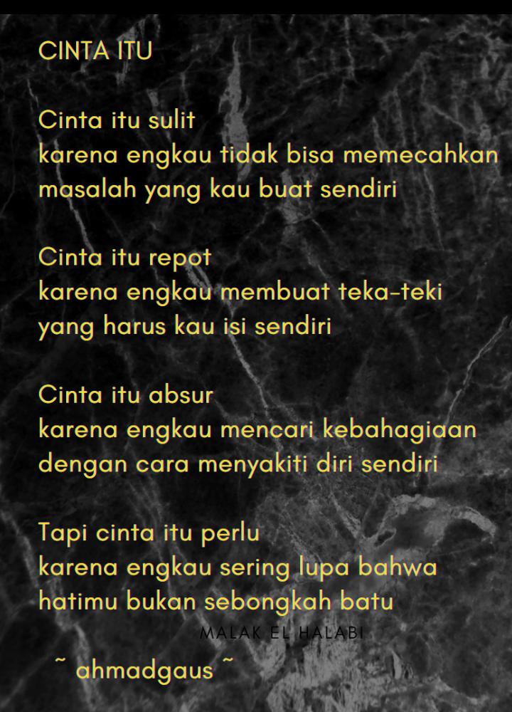 Detail Puisi Tema Cinta Nomer 13