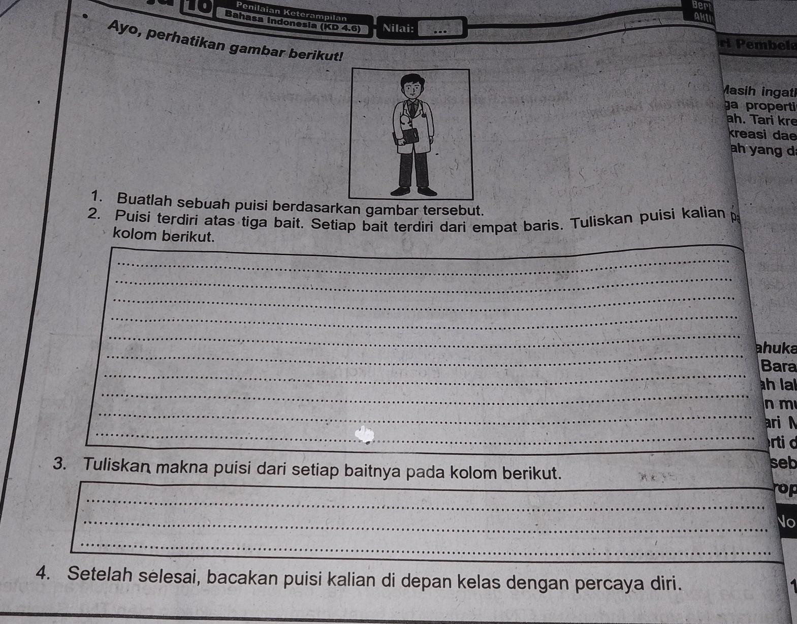 Detail Puisi Tema Dokter Nomer 45