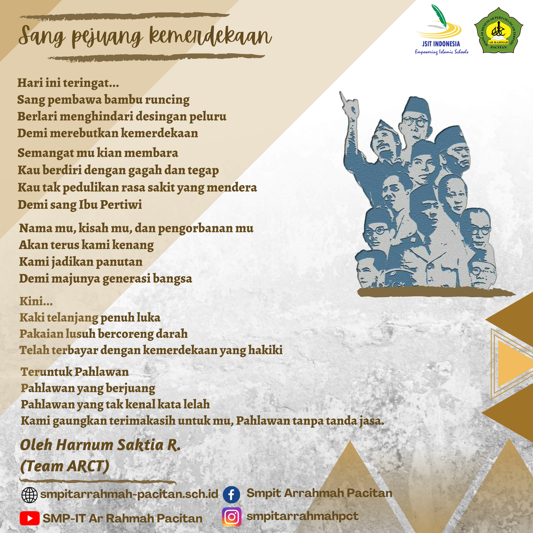 Detail Puisi Tema Perjuangan Pahlawan Nomer 5