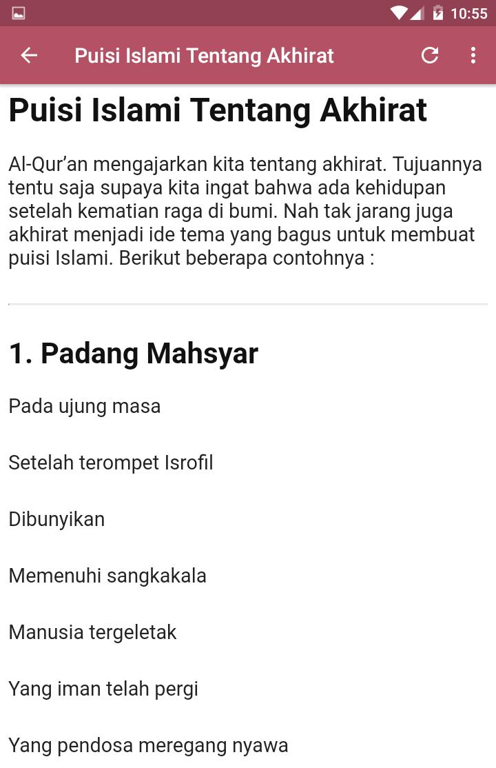 Detail Puisi Tentang Agama Islam Nomer 4