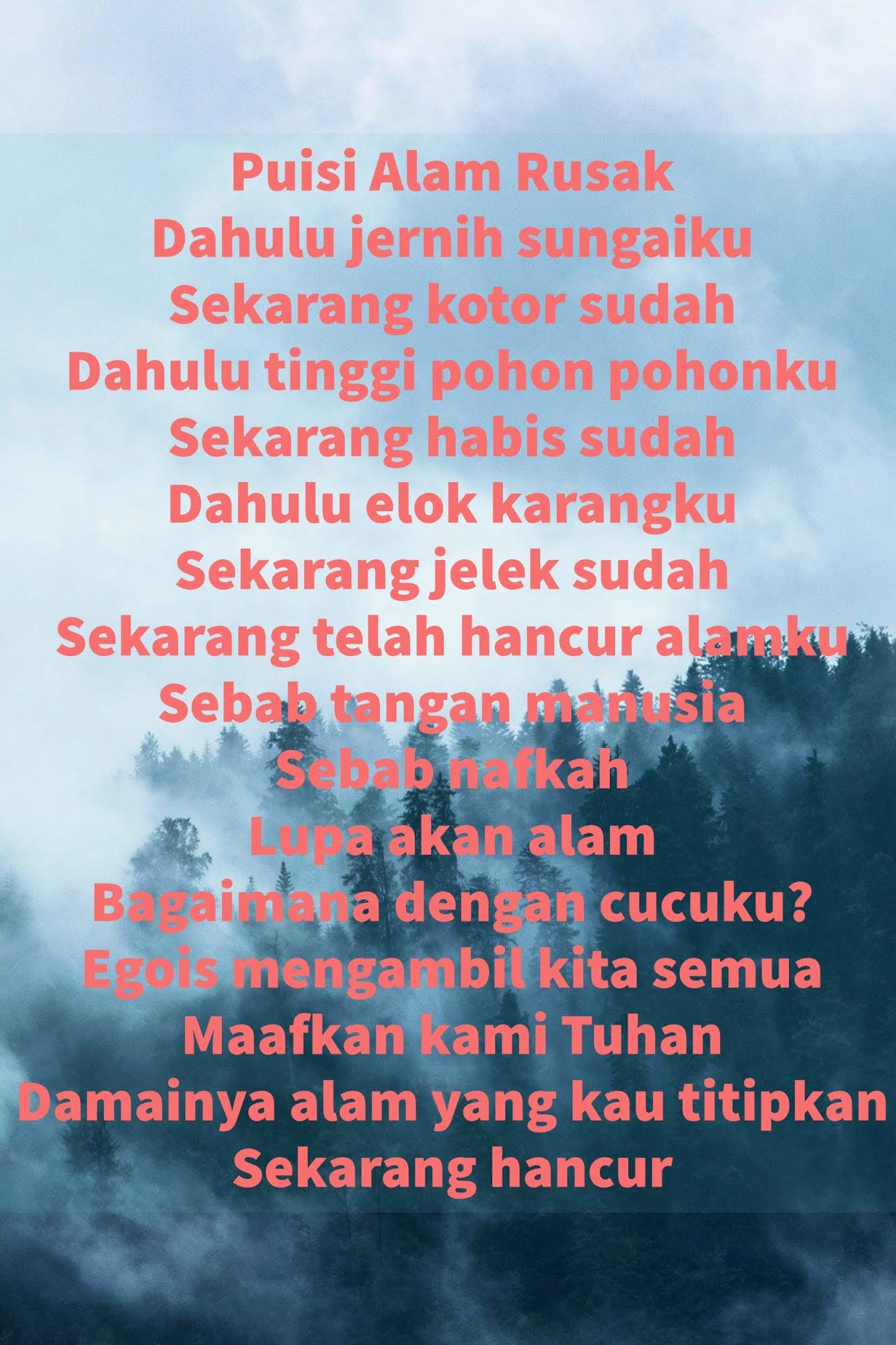 Detail Puisi Tentang Alam Indonesia Nomer 30